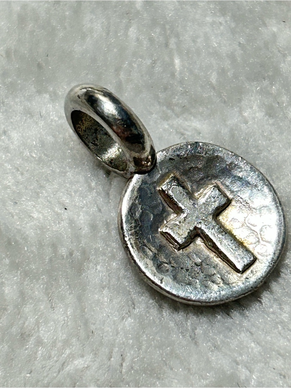 Brighton token reversible cross “believe”charm